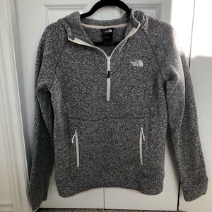 North face quarter zip hoodie